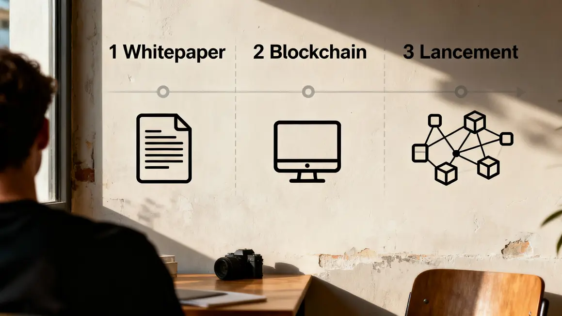 Tableau étapes création monnaie numérique