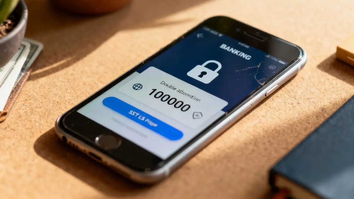 application bancaire cadenas cryptage double authentification