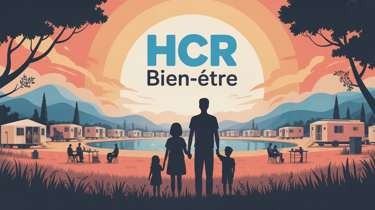 hcr bien etre scene famille camp refugiés