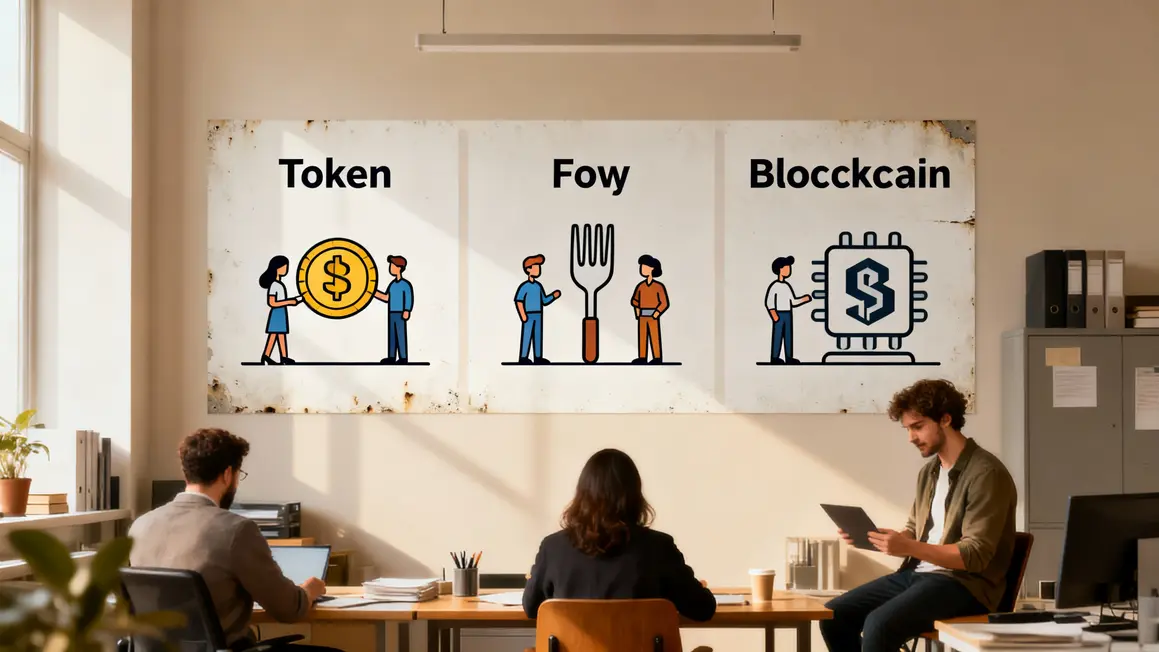 schema creation cryptomonnaie token fork blockchain