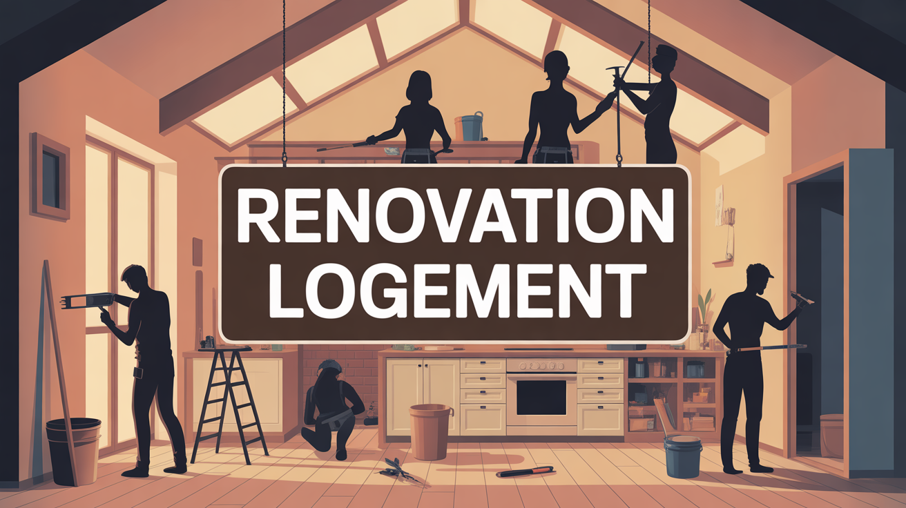 Renovation logement declarationexpertise.fr illustration famille outils
