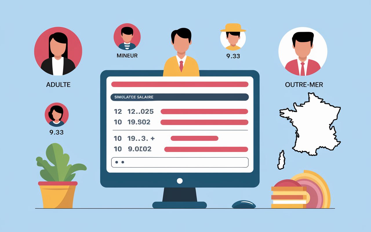 Simulateur revenu minimum différents statuts et territoires