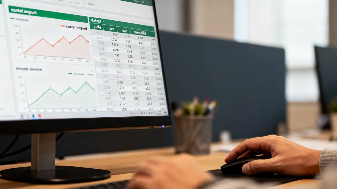 Ecran simulation prêt immobilier chiffres clés