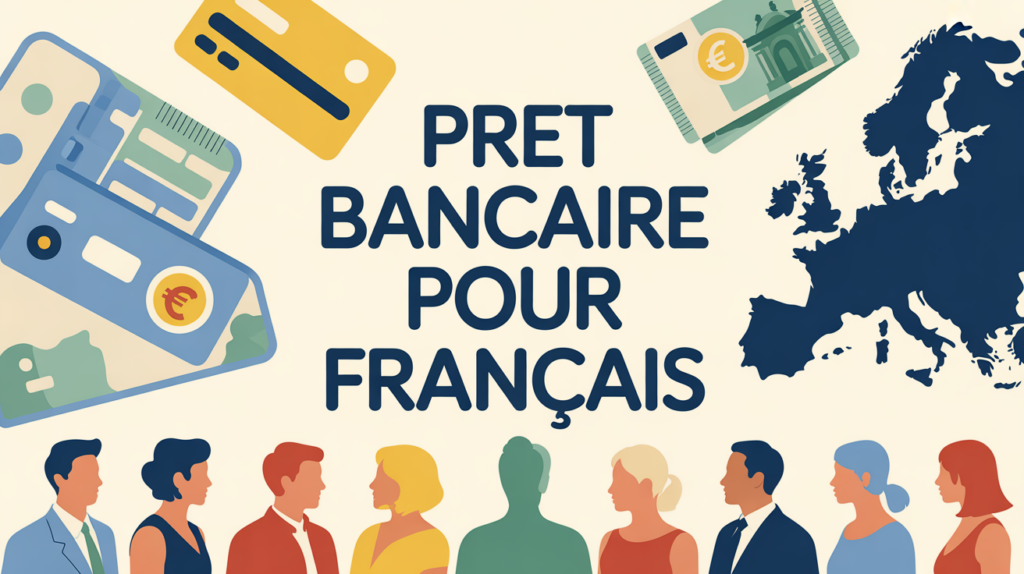 Illustration carte Europe banque, quelle banque étrangère prête aux français