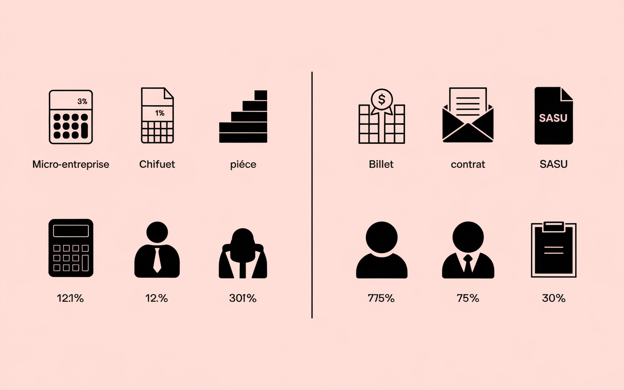tableau comparatif charges auto entrepreneur ou sasu