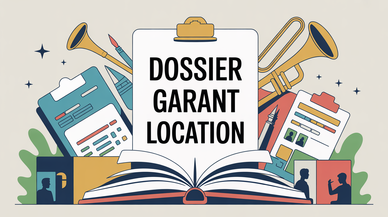 dossier pour location garant sur table avec documents