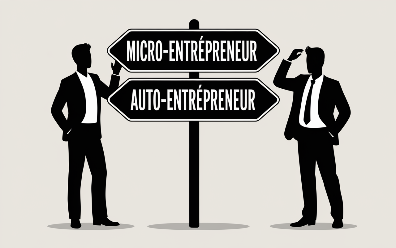 difference micro entrepreneur ou auto entrepreneur panneau
