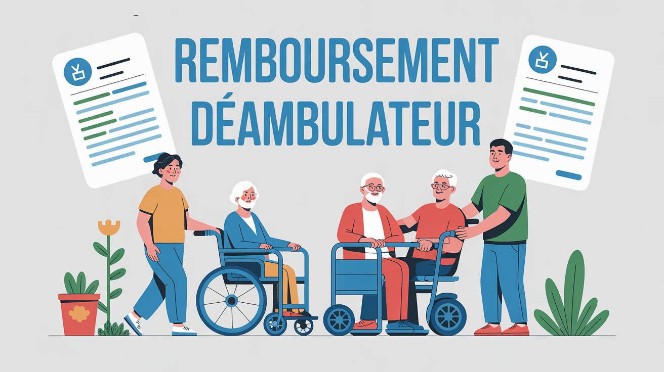 remboursement deambulateur seniors aidants illustration