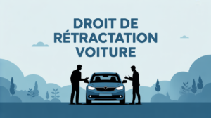 Illustration retractation achat vehicule acheteur vendeur