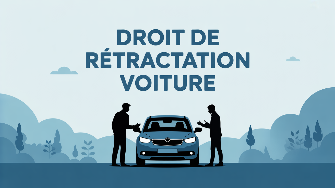 Illustration retractation achat vehicule acheteur vendeur