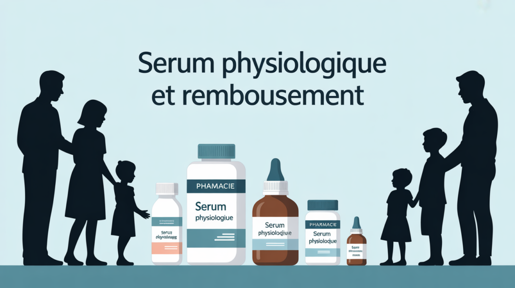 Scène famille et boites serum physiologique remboursé