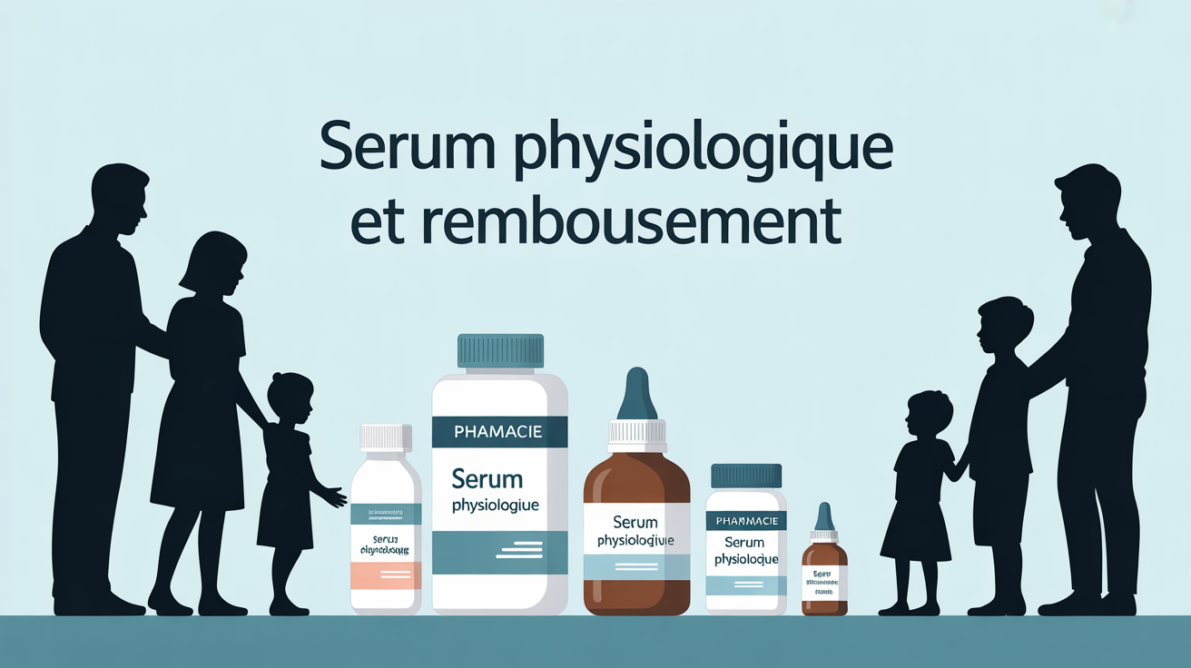 Scène famille et boites serum physiologique remboursé
