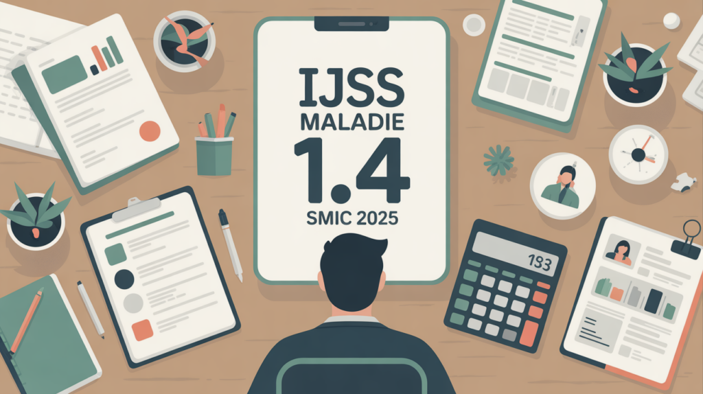 illustration simulation ijss maladie 2025