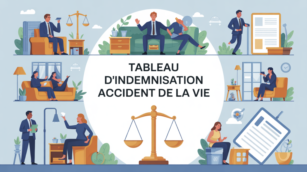 tableau indemnisation accident de la vie dossier justice