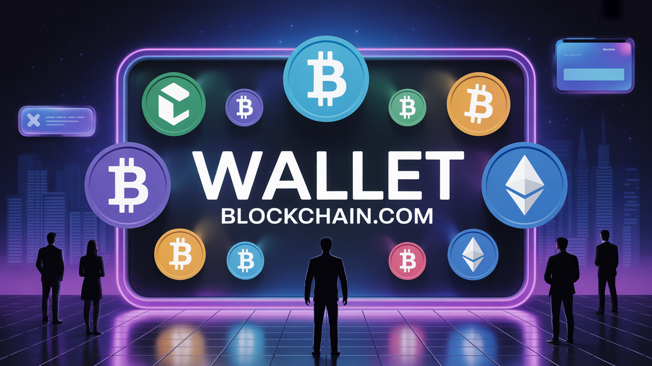 dashboard blockchain.com avis avec icones cryptomonnaie