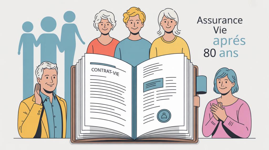 Changement bénéficiaire assurance-vie après 80 ans, illustration contrat dossier