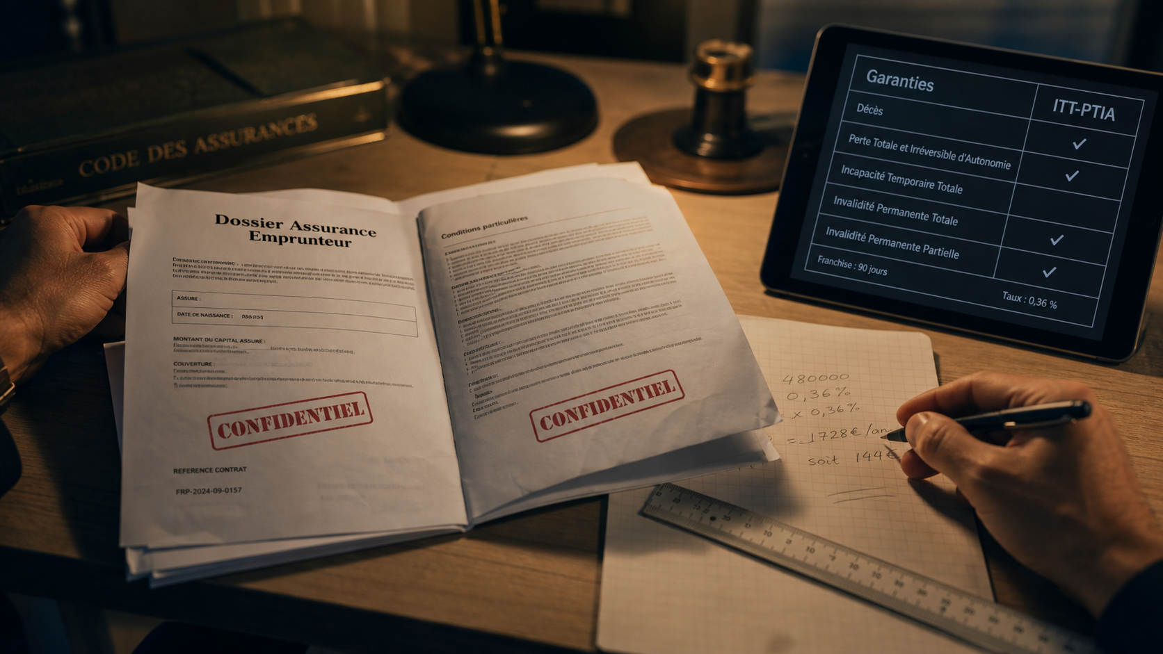 Generali assurance emprunteur avis, dossier garanties et tableau ITT-PTIA