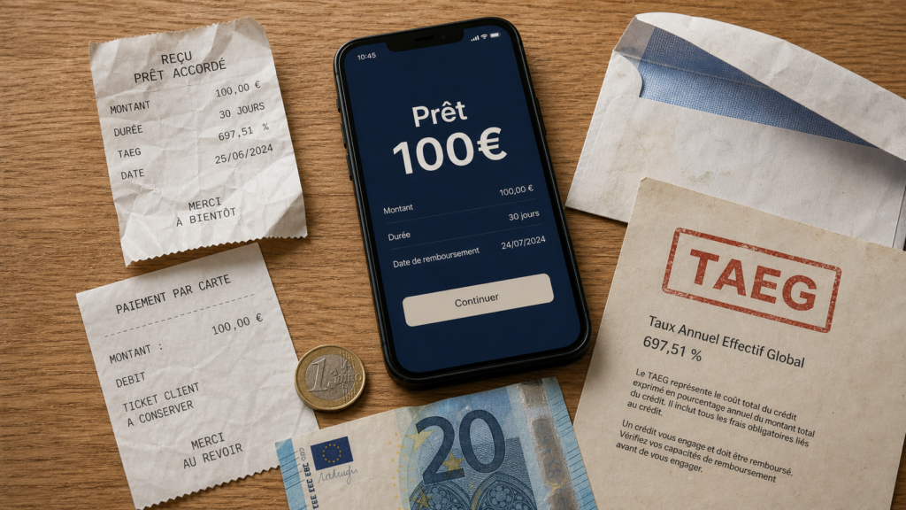 Prêt 100 euros application : demande en 24h, critères