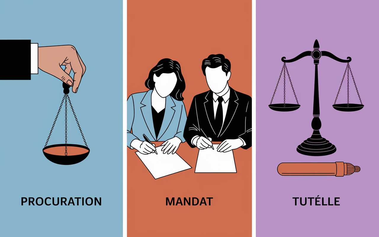 Comparatif procuration sur assurance vie mandat tutelle
