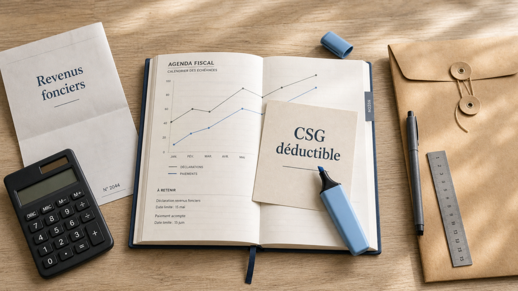 Revenus fonciers et CSG déductible 6,8 %