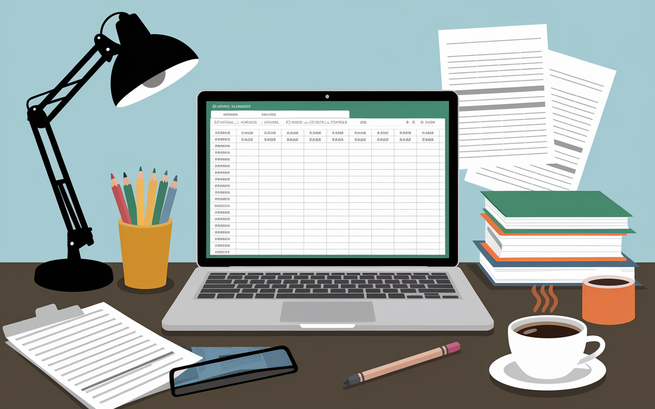ecran affichant tableau comptable excel gratuit