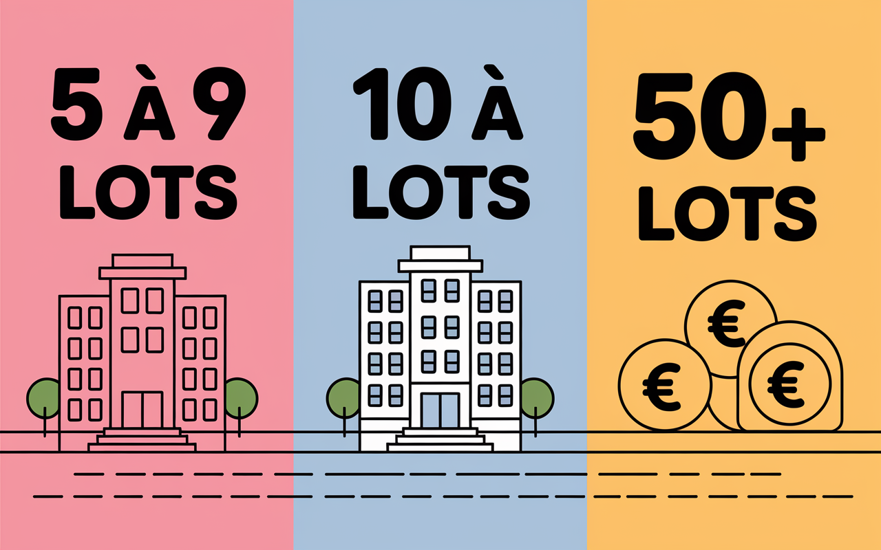 tableau synthèse tarif syndic petite copropriété selon lots