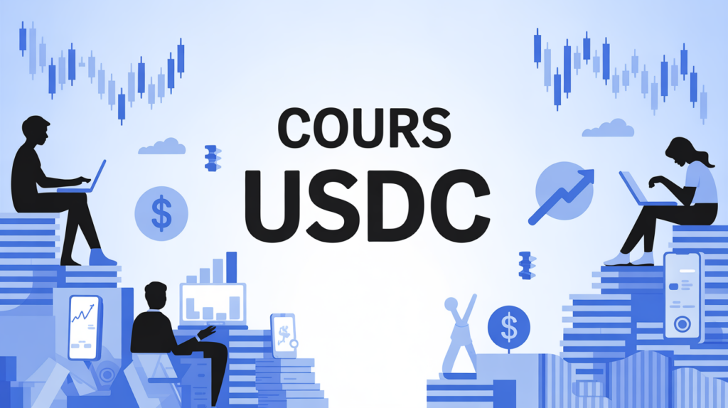 illustration usdc cours finance fluctuations