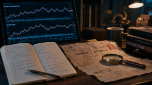 Bourse chine indice : graphiques Shanghai Composite et CSI 300 sur écran