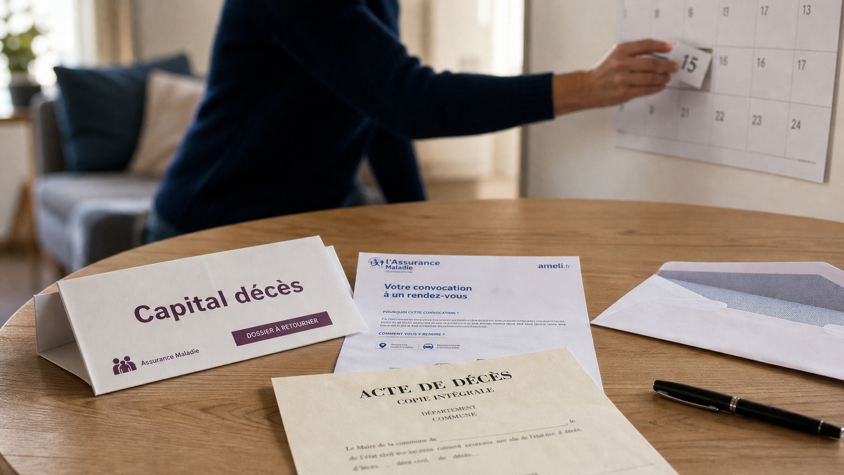 capital décès sécurité sociale pour un retraité : dossier décès CPAM et acte