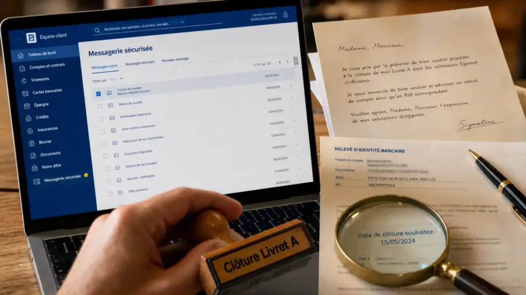 Clôturer livret A Banque Postale en ligne : éviter tout blocage FICOBA