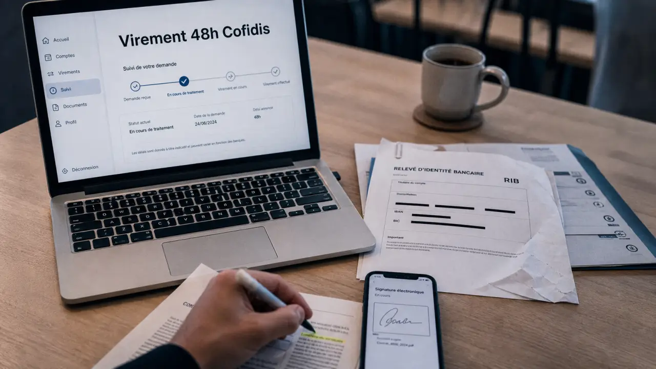 cofidis virement 48h : virement validé sous 48 heures