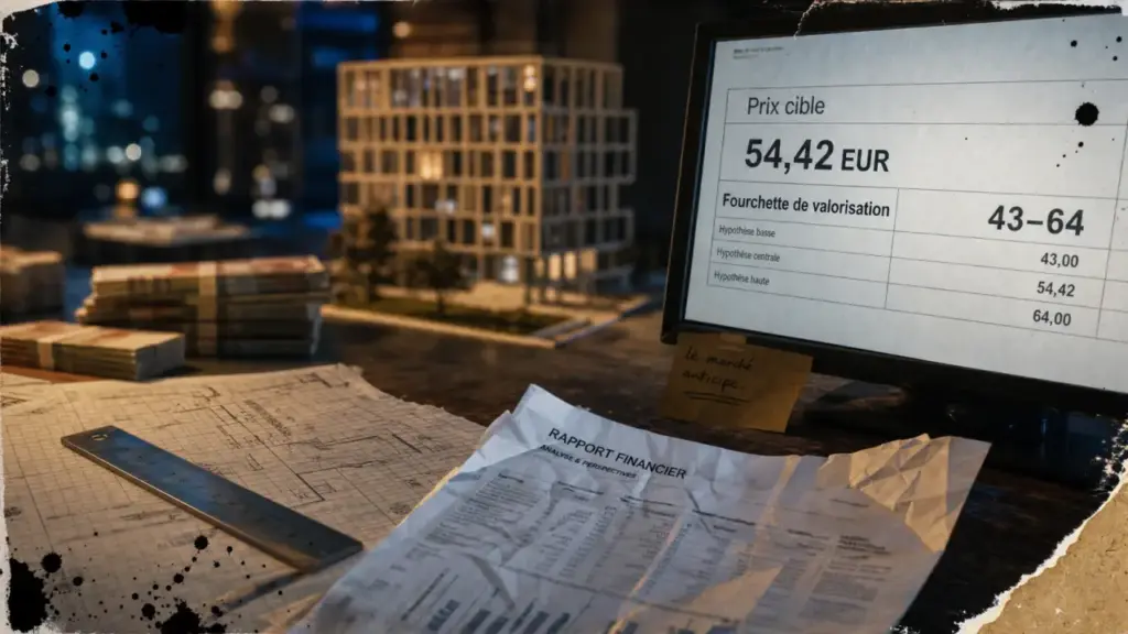 Prévision action Bouygues 2025 : prix cible 54,42 EUR, fourchette 43-64