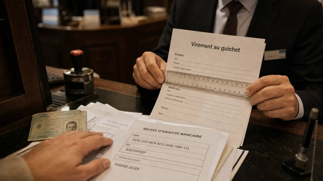 faire un virement Banque Postale au guichet : formulaire et justificatifs au guichet