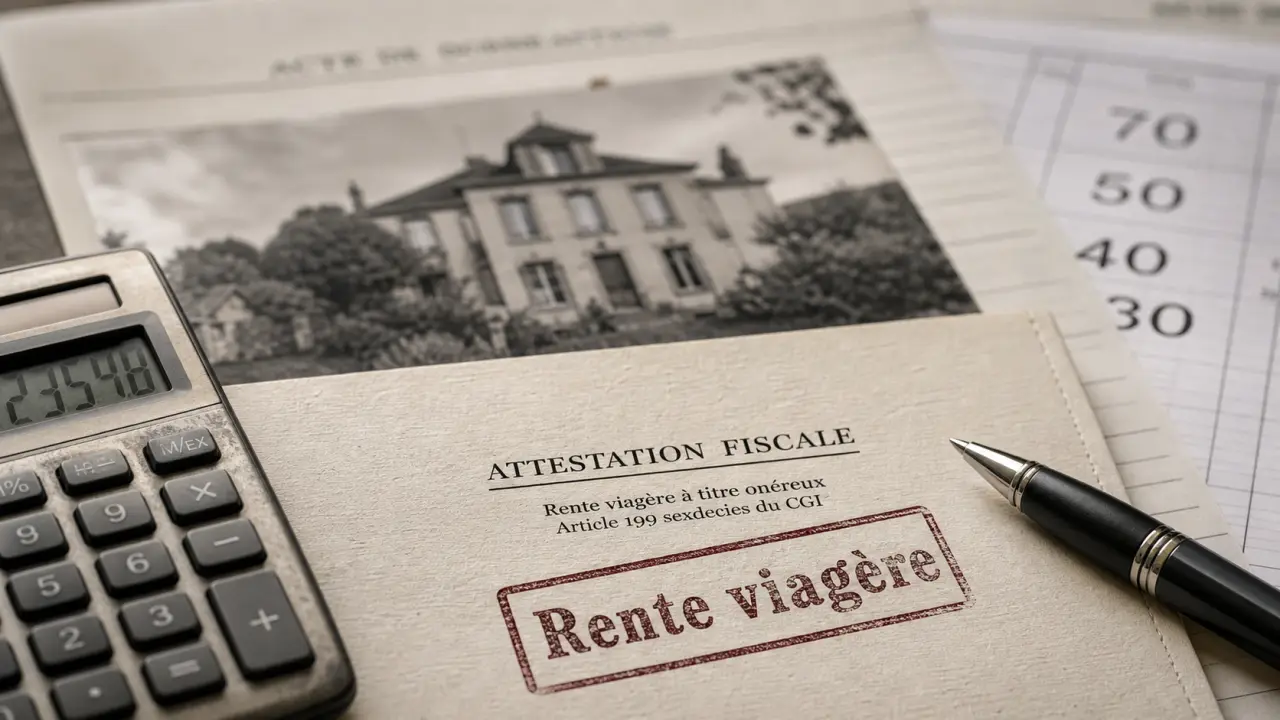 Rente viagere deductible des impots : 70/50/40/30 % selon l’âge