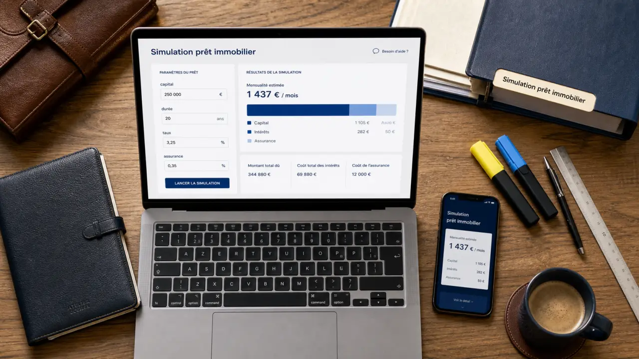 Simulation pret immobilier la poste : mensualités et assurance