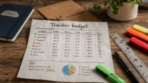 Tracker budget à imprimer gratuit : tableau mensuel, suivi simple