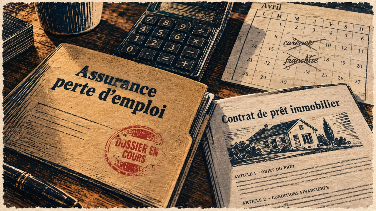 Assurance credit immobilier perte emploi : carence et franchise