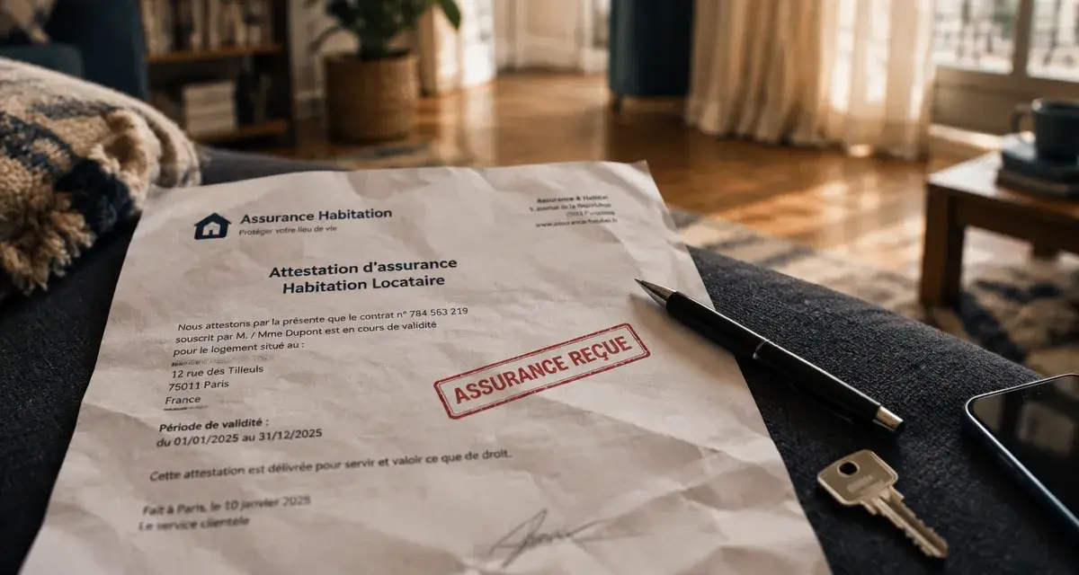 Assurance habitation locataire : attestation et clés