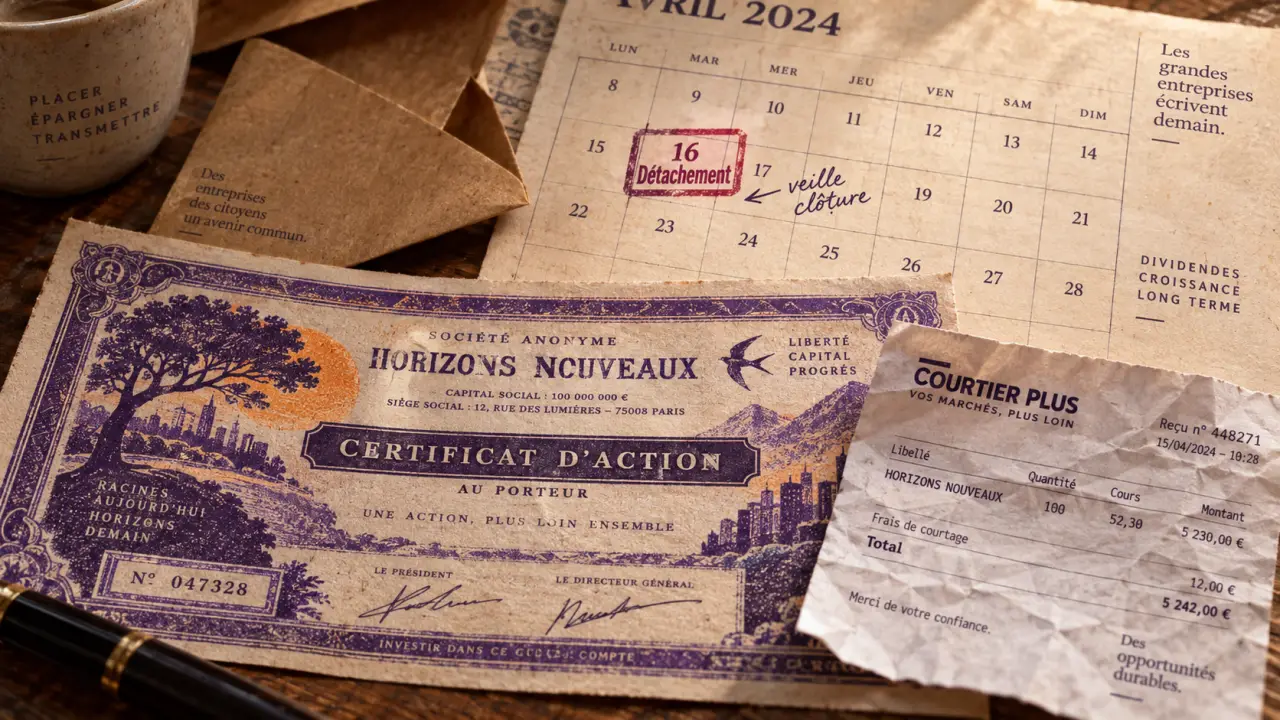 Detachement dividende : calendrier boursier et date de détachement
