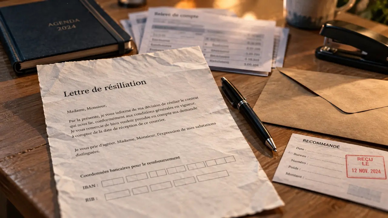 Lettre résiliation compte bancaire pour clôturer et sécuriser les paiements