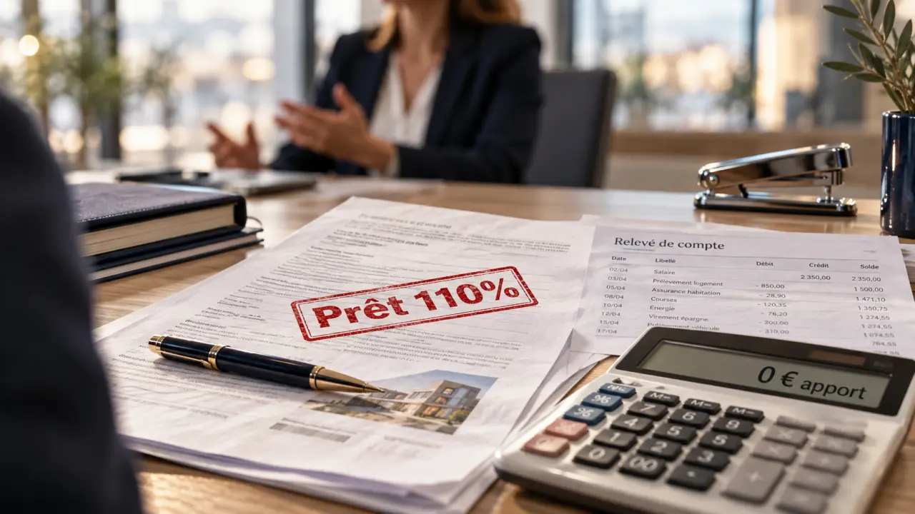 Pret immobilier sans apport : prêt 110% en banque